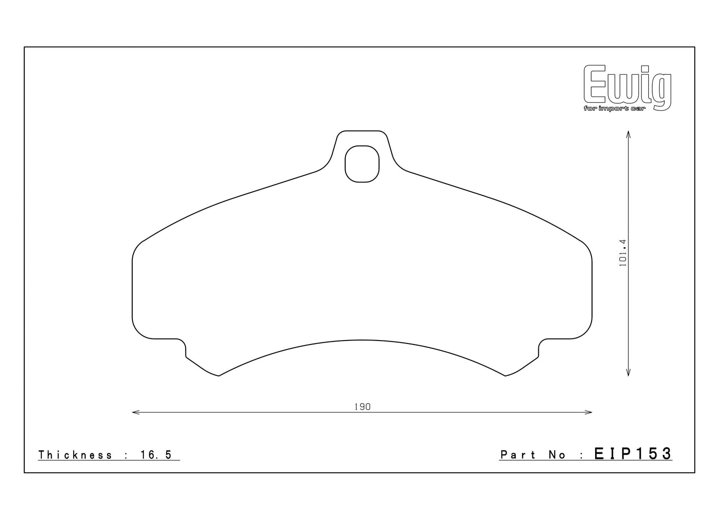 Endless Racing Brake Pads - EIP153