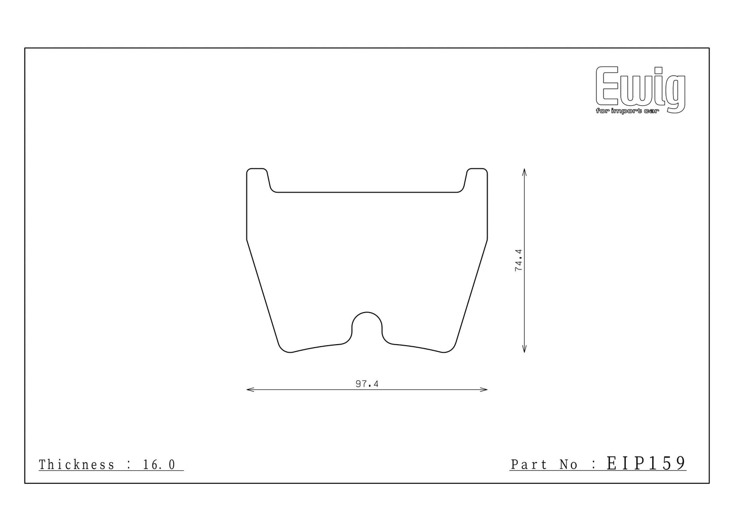 Endless Racing Brake Pads - EIP159