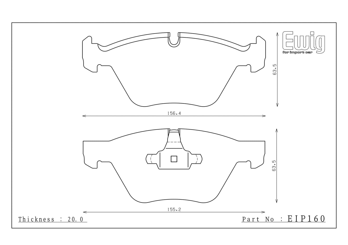 Endless Racing Brake Pads - EIP160