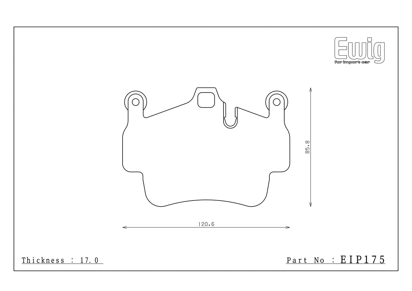 Endless Racing Brake Pads - EIP175