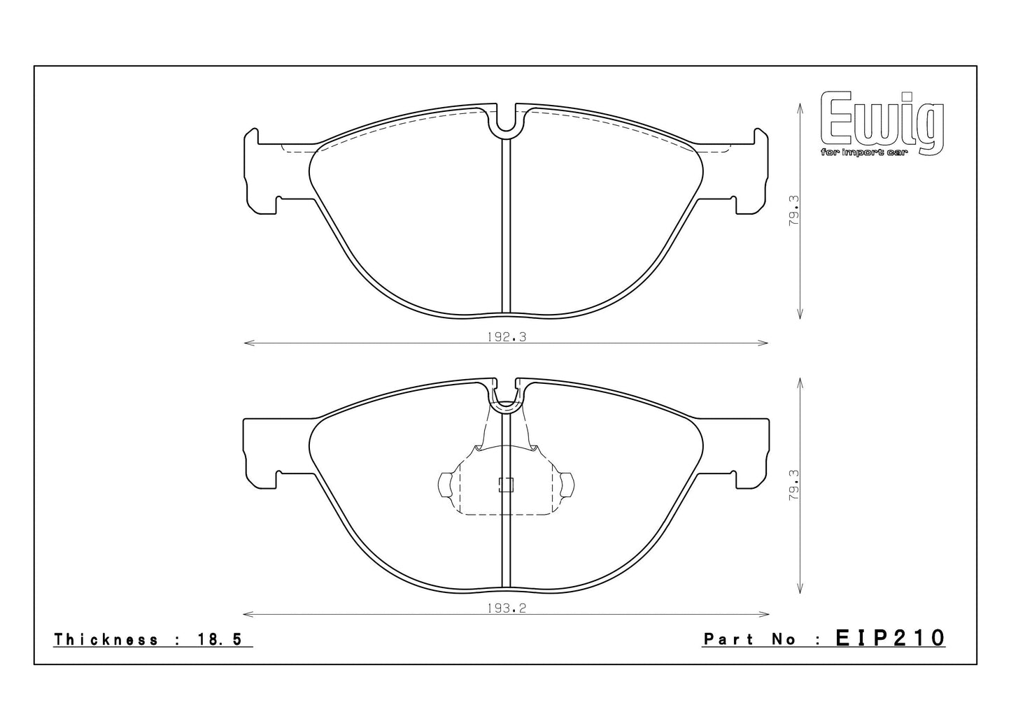 Endless Racing Brake Pads - EIP210