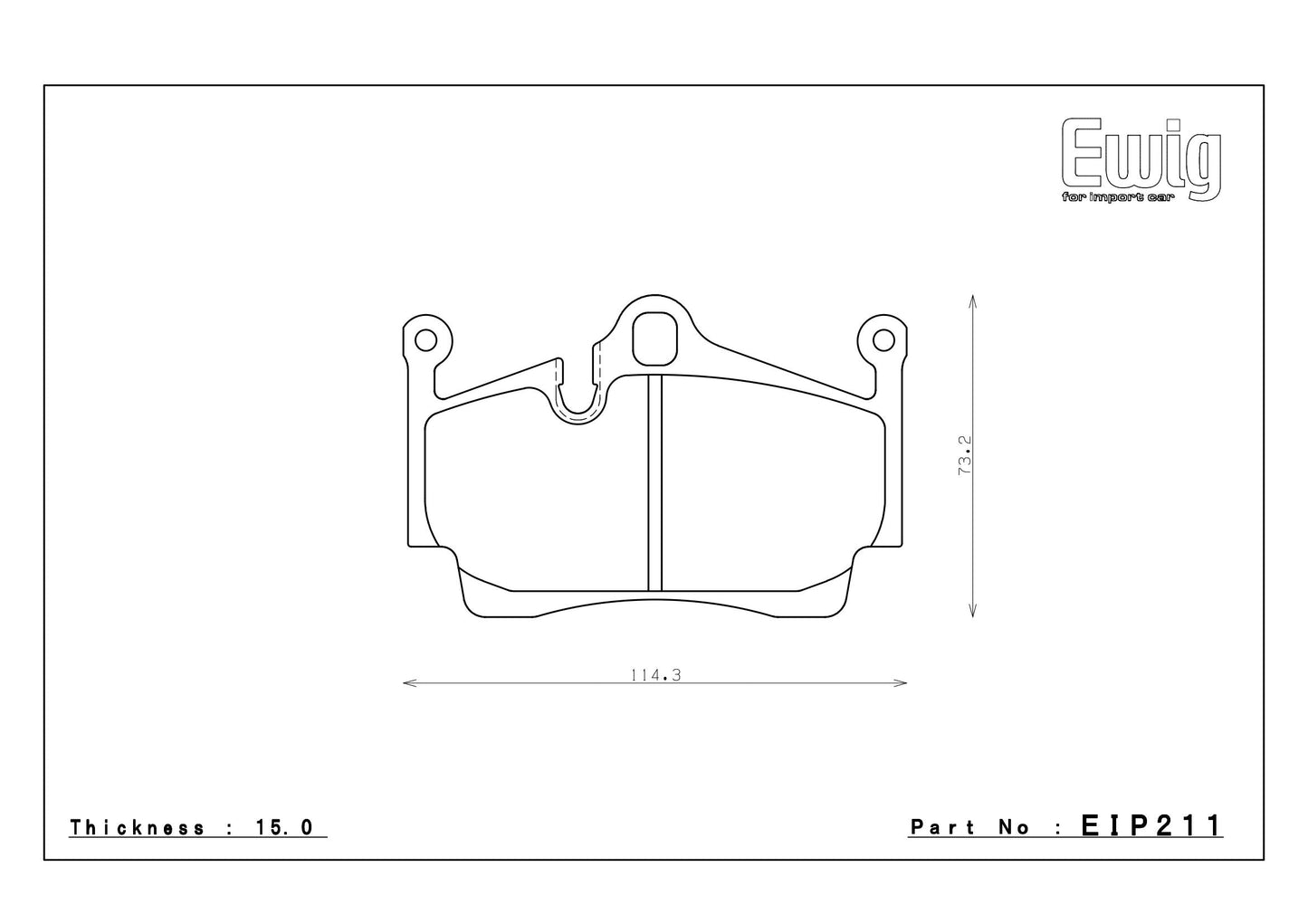 Endless Racing Brake Pads - EIP211