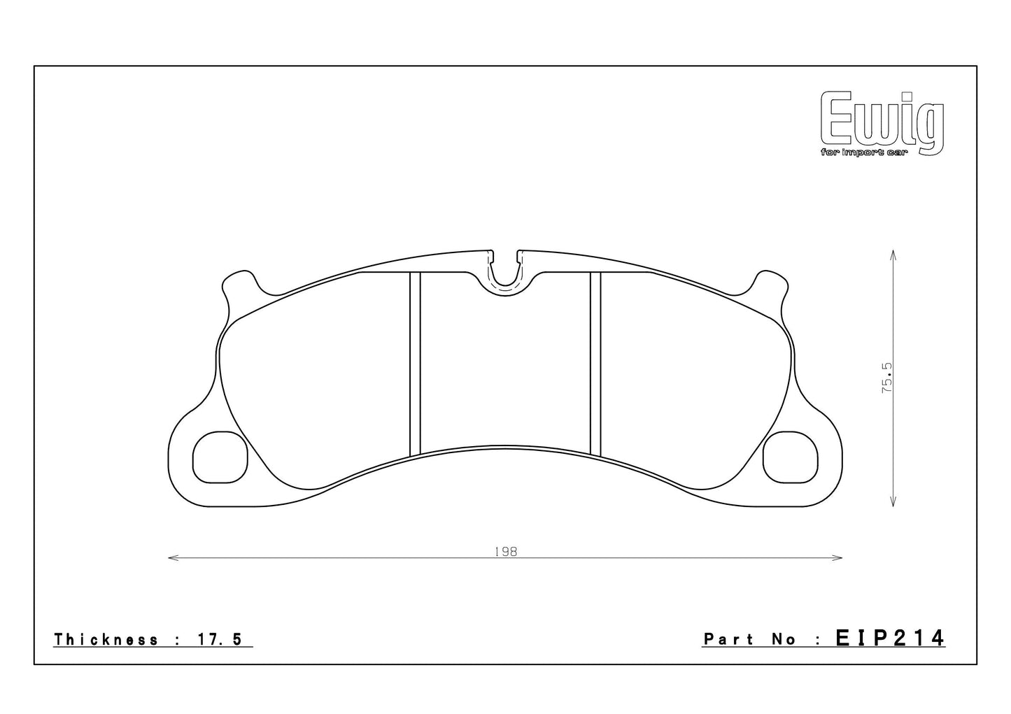Endless Racing Brake Pads - EIP214