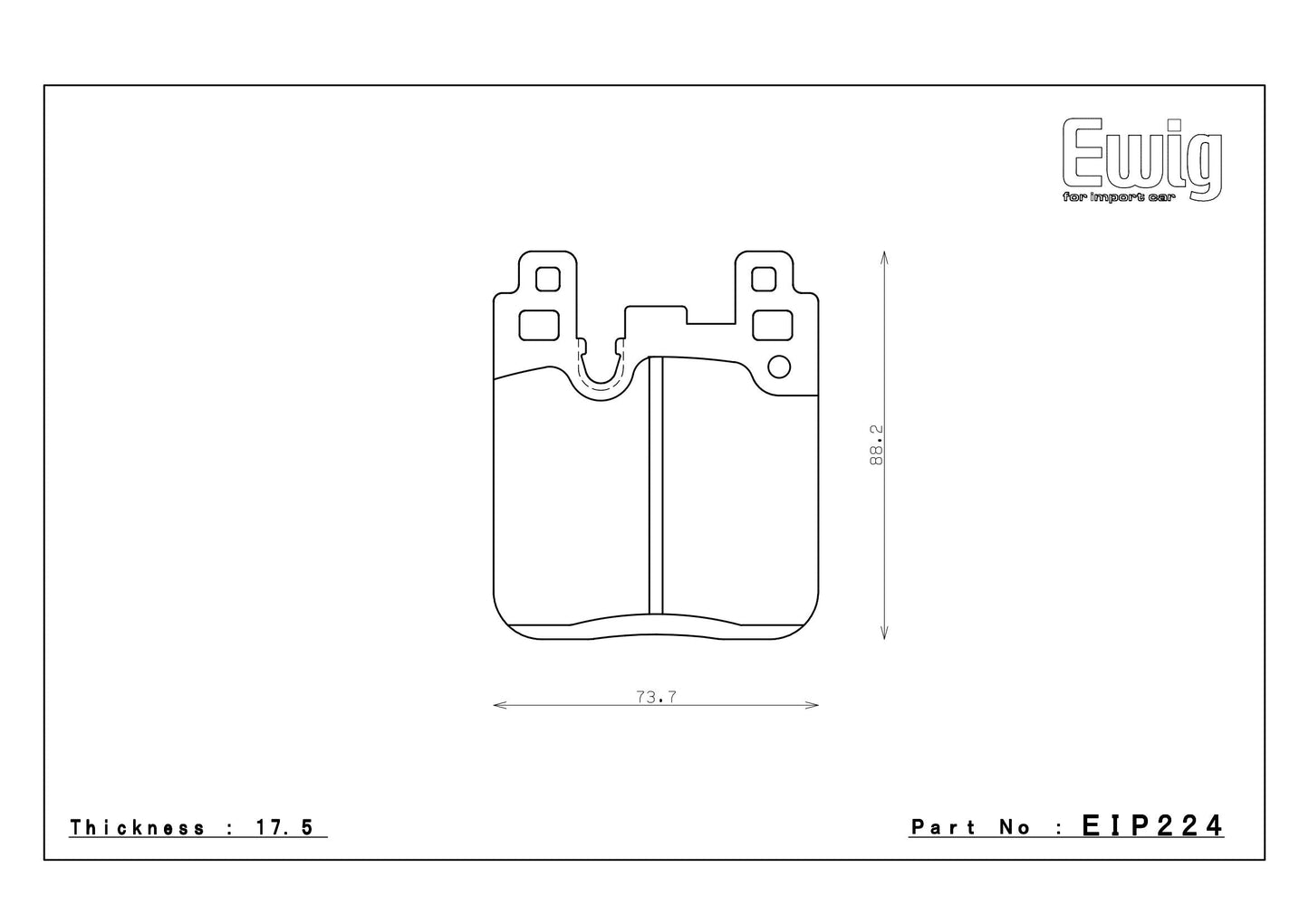 Endless Racing Brake Pads - EIP224