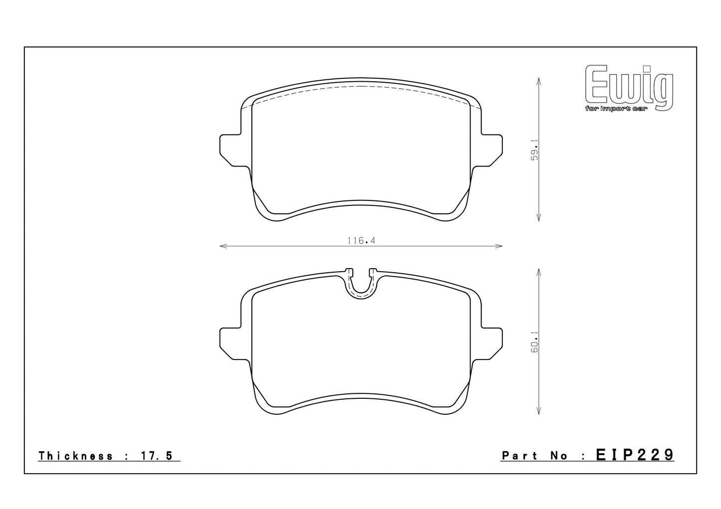 Endless Racing Brake Pads - EIP229
