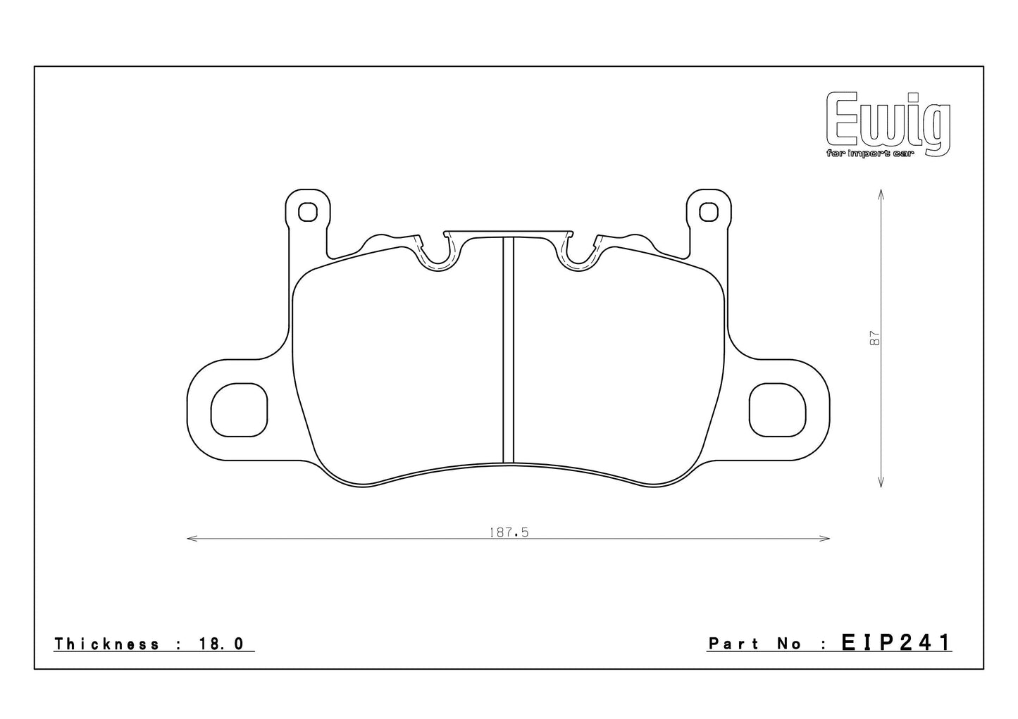 Endless Racing Brake Pads - EIP241