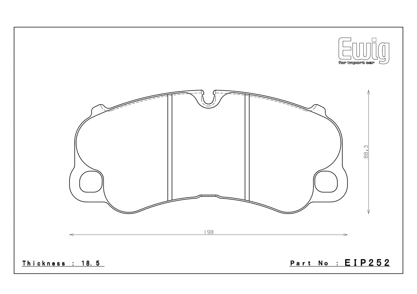 Endless Racing Brake Pads - EIP252
