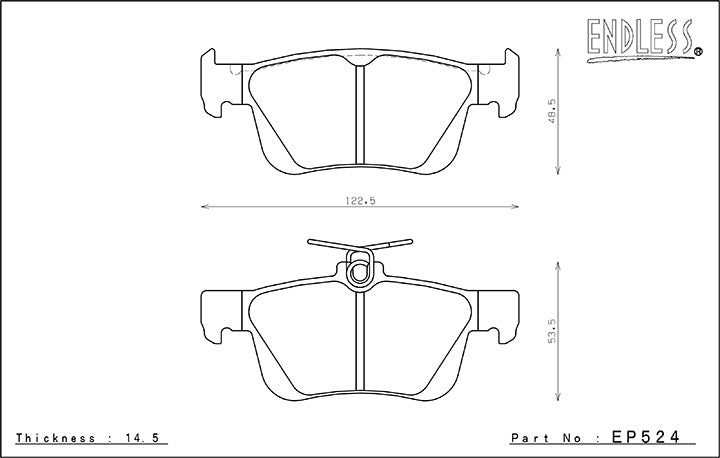 Endless Front & Rear Brake Pad Kit- Fits 18+ Honda Civic Type R - EP357/EP524