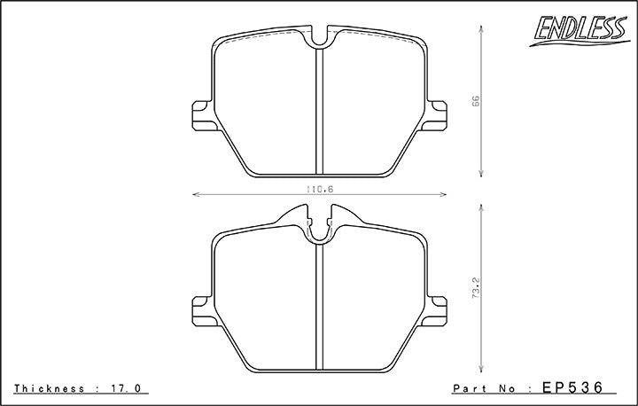 Endless Front & Rear Brake Pad Kit- Fits Toyota GR Supra & BMW Z4 - EP535/EP536