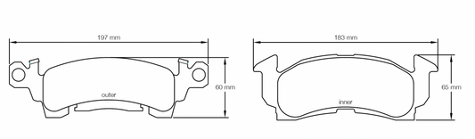 Pagid Racing Brake Pads - 1594