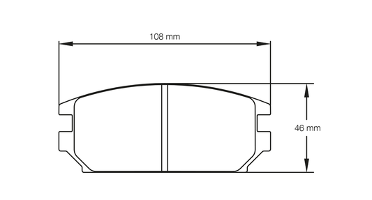 Pagid Racing Brake Pads - 2445 - Fits Mitsubishi Lancer Evo IV Rear