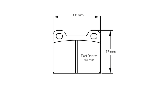Pagid Racing Brake Pads - 4304