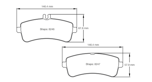 Pagid Racing Brake Pads - 8246