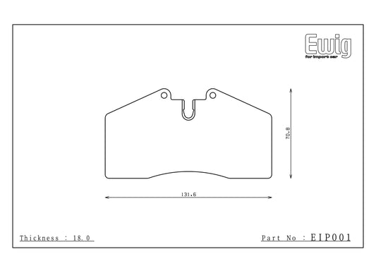 Endless Racing Brake Pads - EIP001