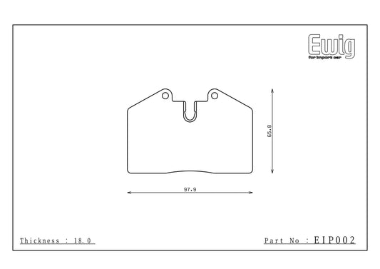 Endless Racing Brake Pads - EIP002
