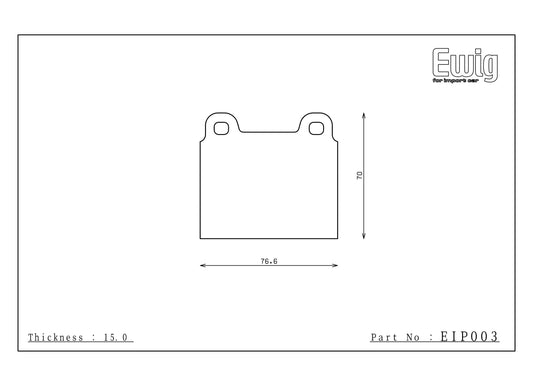 Endless Racing Brake Pads - EIP003