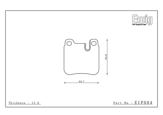 Endless Racing Brake Pads - EIP004