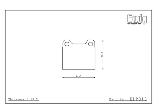 Endless Racing Brake Pads - EIP013