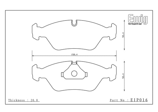 Endless Racing Brake Pads - EIP016