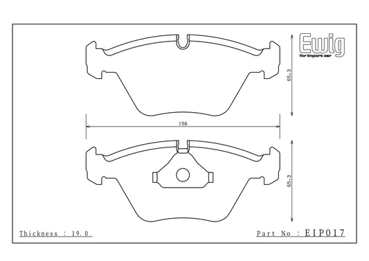Endless Racing Brake Pads - EIP017