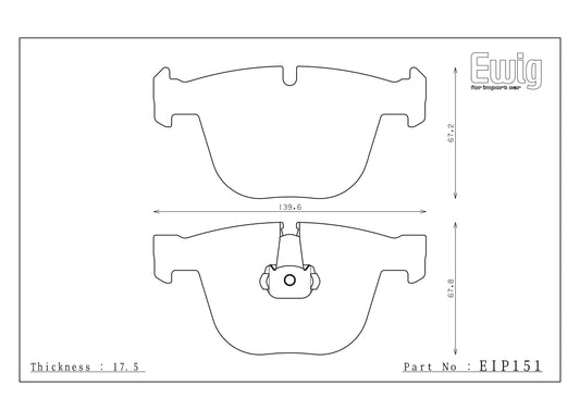 Endless Racing Brake Pads - EIP151