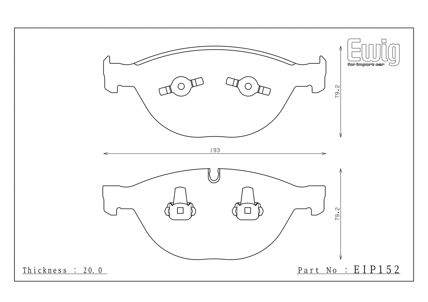 Endless Racing Brake Pads - EIP152