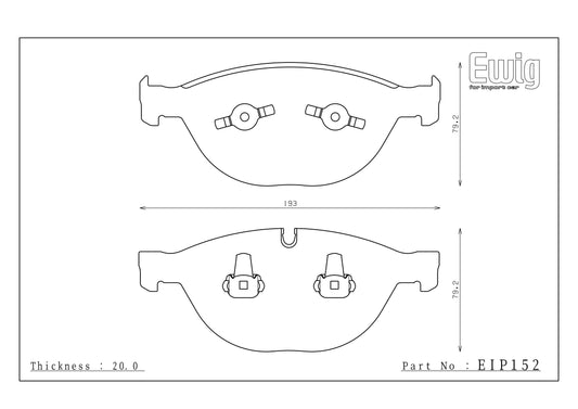 Endless Racing Brake Pads - EIP152