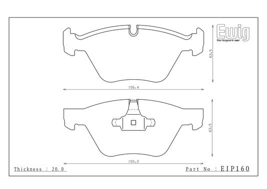 Endless Racing Brake Pads - EIP160