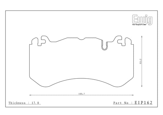 Endless Racing Brake Pads - EIP162