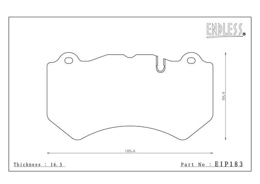 Endless Racing Brake Pads - EIP183