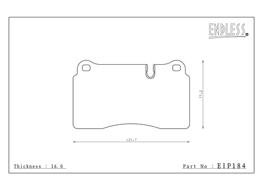 Endless Racing Brake Pads - EIP184