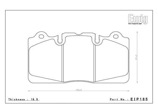 Endless Racing Brake Pads - EIP185