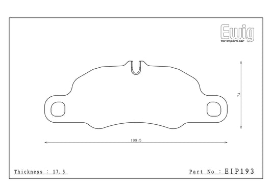 Endless Racing Brake Pads - EIP193