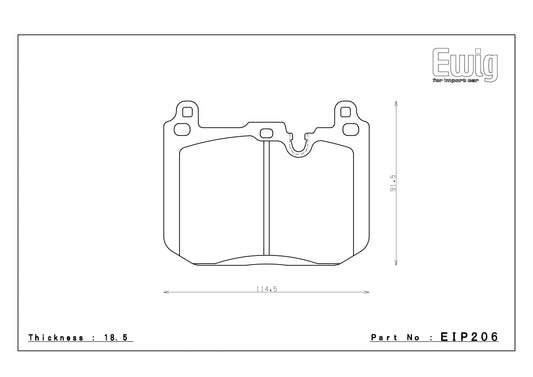 Endless Racing Brake Pads - EIP206