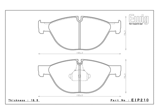 Endless Racing Brake Pads - EIP210