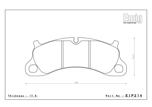Endless Racing Brake Pads - EIP214