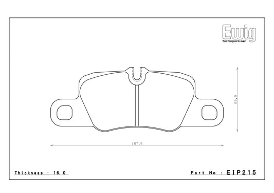 Endless Racing Brake Pads - EIP215