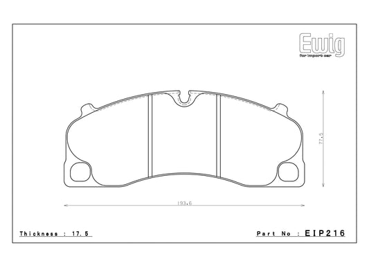 Endless Racing Brake Pads - EIP216