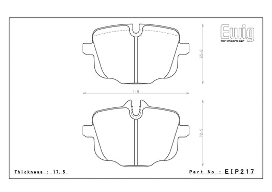 Endless Racing Brake Pads - EIP217