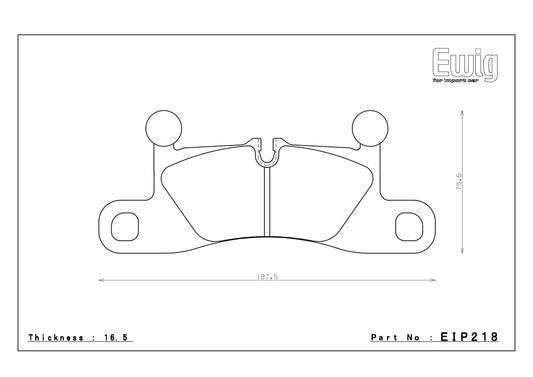 Endless Racing Brake Pads - EIP218