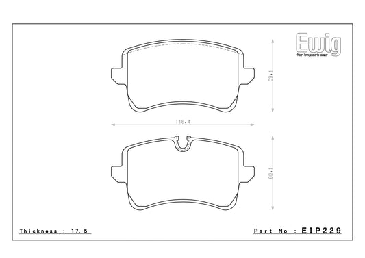 Endless Racing Brake Pads - EIP229