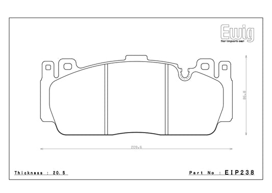 Endless Racing Brake Pads - EIP238