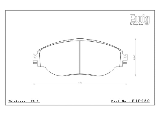 Endless Racing Brake Pads - EIP250