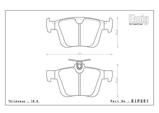 Endless Racing Brake Pads - EIP251