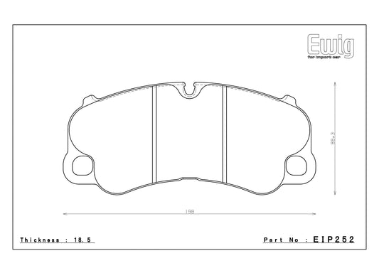 Endless Racing Brake Pads - EIP252