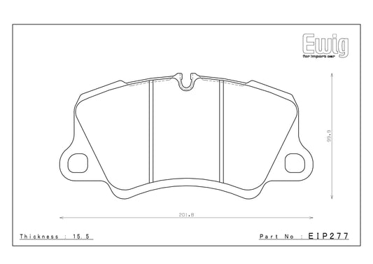 Endless Racing Brake Pads - EIP277