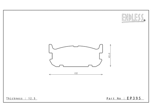 Endless Racing Brake Pads - EP395