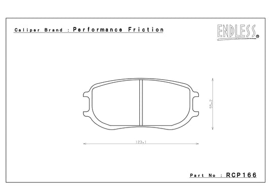 Endless Racing Brake Pads - RCP166
