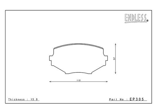 Endless Front & Rear Brake Pad Kit- Fits 94-00 & 02-05 MX-5 Miata - EP305/EP302