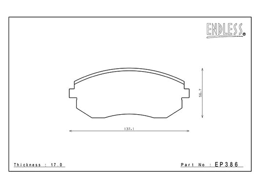 Endless Front & Rear Brake Pad Kit- Fits FR-S, BRZ, 86 with 292mm front Rotor (Tokico Caliper) - EP386/EP472